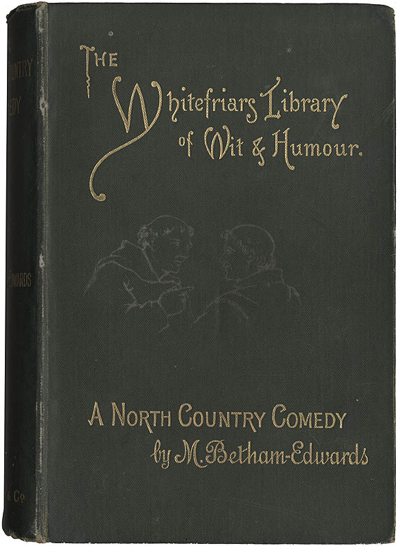 Аннотация к книге «Matilda Betham-Edwards. A North-Country Comedy. London: Henry and Co.» , обложка издания, а также два письма с автографом поэтессы (на английском языке).